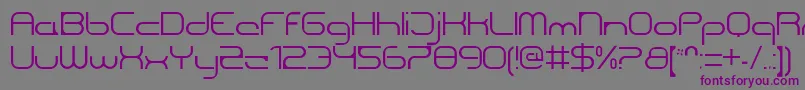 Шрифт CentreforwardThin – фиолетовые шрифты на сером фоне