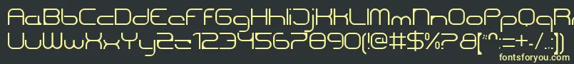 CentreforwardThin Font – Yellow Fonts on Black Background