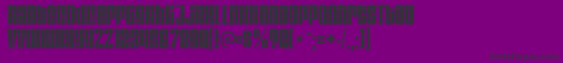 VelvendacoolerRegular Font – Black Fonts on Purple Background
