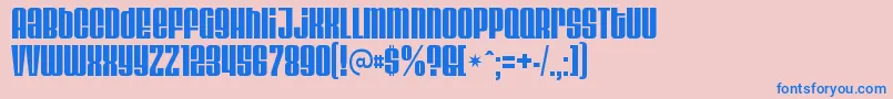 VelvendacoolerRegular Font – Blue Fonts on Pink Background