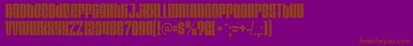 VelvendacoolerRegular Font – Brown Fonts on Purple Background