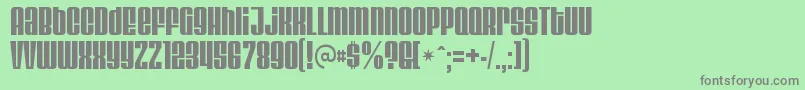 VelvendacoolerRegular Font – Gray Fonts on Green Background