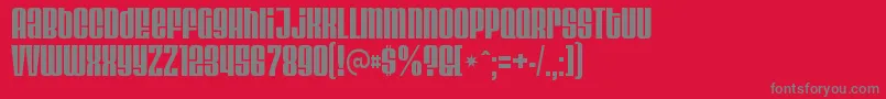 VelvendacoolerRegular Font – Gray Fonts on Red Background