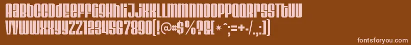 Шрифт VelvendacoolerRegular – розовые шрифты на коричневом фоне