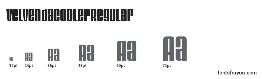 VelvendacoolerRegular Font Sizes