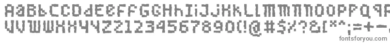 フォントBuggedbit – 灰色のフォント