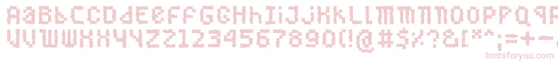 Buggedbit Font – Pink Fonts on White Background