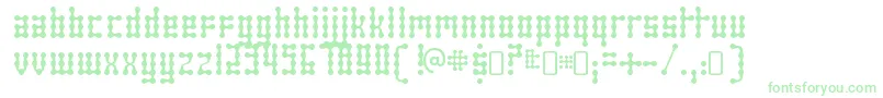 SkeletorstanceRegular Font – Green Fonts on White Background