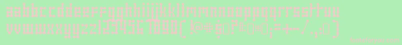 SkeletorstanceRegular Font – Pink Fonts on Green Background