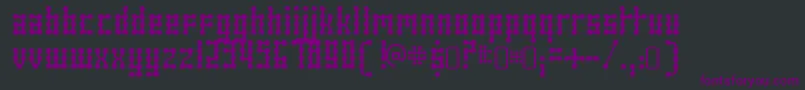 SkeletorstanceRegular Font – Purple Fonts on Black Background