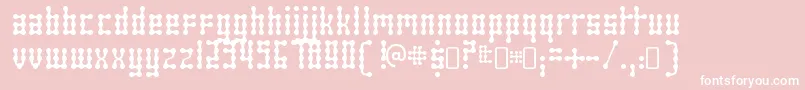 SkeletorstanceRegular Font – White Fonts on Pink Background