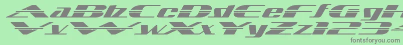 Czcionka Sandoval ffy – szare czcionki na zielonym tle