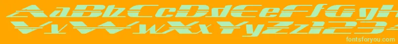 Sandoval ffy-fontti – vihreät fontit oranssilla taustalla