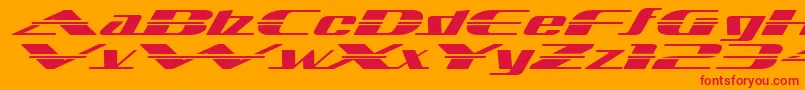 Sandoval ffy Font – Red Fonts on Orange Background