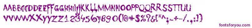 DkNyctophobia-Schriftart – Violette Schriften