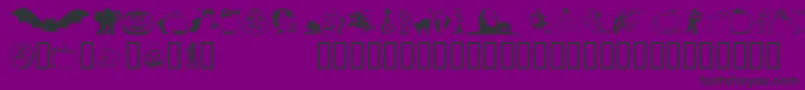 Weitere Informationen zur HelloweenVersion2-Schriftart HelloweenVersion2-Schriftart – Schwarze Schriften auf violettem Hintergrund