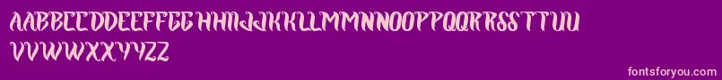 RoyalJelly Font – Pink Fonts on Purple Background