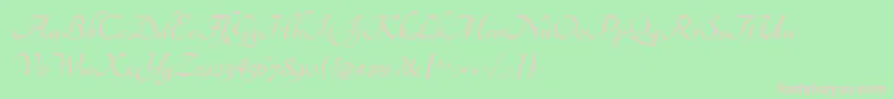 Шрифт TangerineBold – розовые шрифты на зелёном фоне