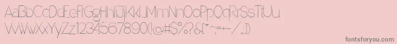 Denigan Font – Gray Fonts on Pink Background