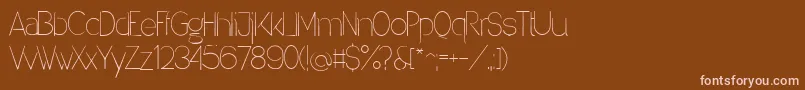 Denigan Font – Pink Fonts on Brown Background