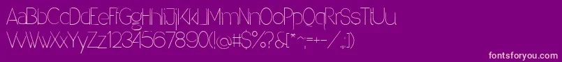 Denigan Font – Pink Fonts on Purple Background