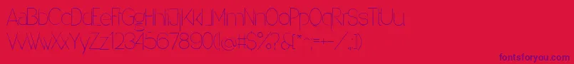 Denigan Font – Purple Fonts on Red Background