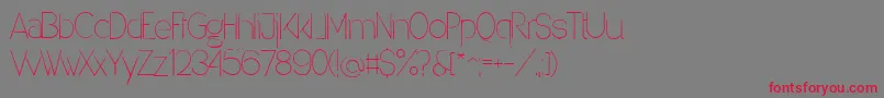 Denigan Font – Red Fonts on Gray Background