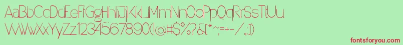 Denigan Font – Red Fonts on Green Background