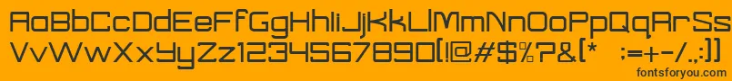TaylorRegular Font – Black Fonts on Orange Background