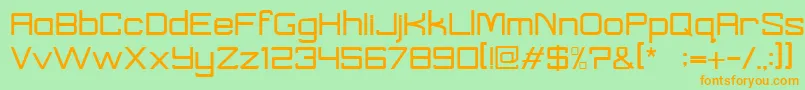 Police TaylorRegular – polices orange sur fond vert