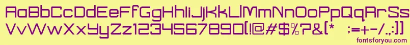 TaylorRegular Font – Purple Fonts on Yellow Background