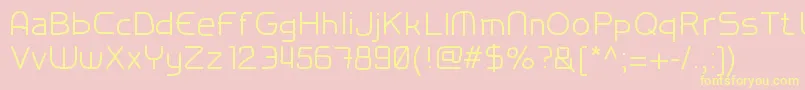 Testfonthf Font – Yellow Fonts on Pink Background