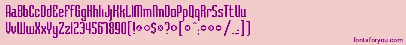 Bodiac Font – Purple Fonts on Pink Background