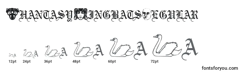 PhantasyDingbatsRegular Font Sizes