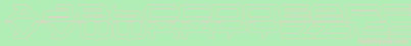 Metatron3 Font – Pink Fonts on Green Background