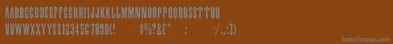 fuente IronwoodMedium – Fuentes Grises Sobre Fondo Marrón