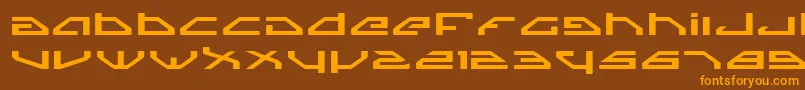 Spyv3e Font – Orange Fonts on Brown Background