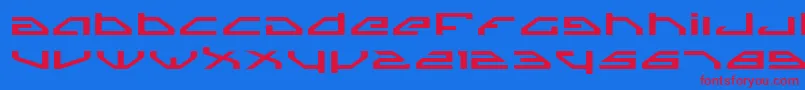 Spyv3e Font – Red Fonts on Blue Background