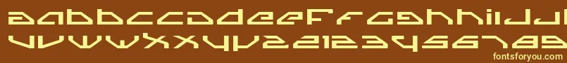 Spyv3e Font – Yellow Fonts on Brown Background