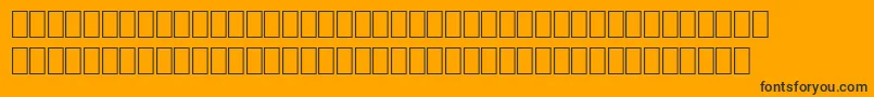 OrianneBold Font – Black Fonts on Orange Background