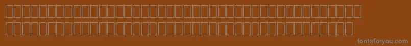フォントOrianneBold – 茶色の背景に灰色の文字