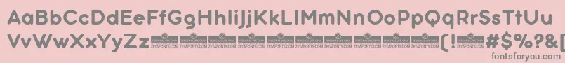 AristotelicaTextBoldTrial Font – Gray Fonts on Pink Background