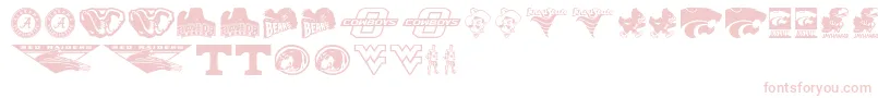 NcaaBig12 Font – Pink Fonts on White Background