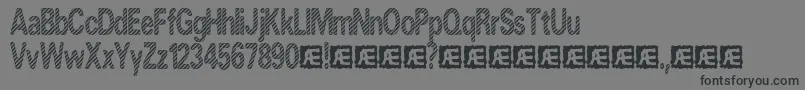 Candystr Font – Black Fonts on Gray Background