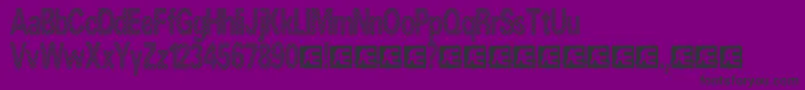 Шрифт Candystr – чёрные шрифты на фиолетовом фоне