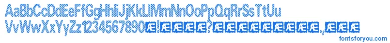 Candystr Font – Blue Fonts on White Background