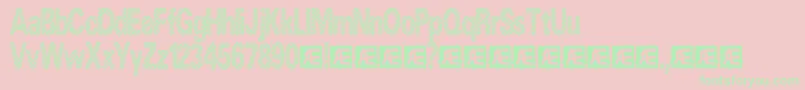 Candystr Font – Green Fonts on Pink Background