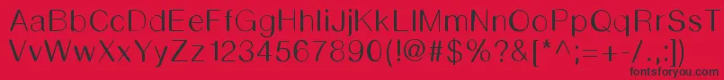 Shmooper Font – Black Fonts on Red Background