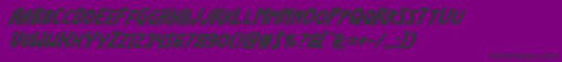 Flashrogerssuperital Font – Black Fonts on Purple Background