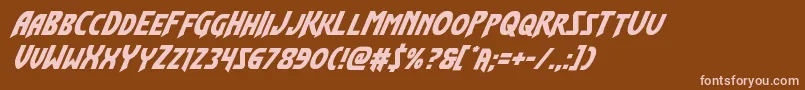 More about Flashrogerssuperital Font Flashrogerssuperital Font – Pink Fonts on Brown Background